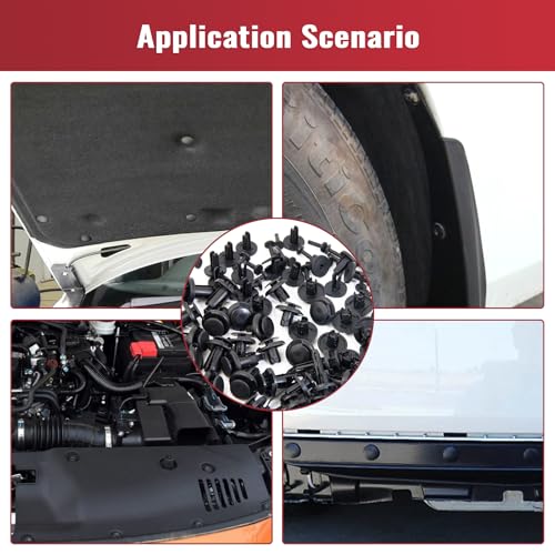 240 Pcs Car Bumper Retainer Clips Plastic Rivets Fasteners Push Retainer Kit - 12 Most Popular Sizes Auto Push Pin Rivets Set -Door Trim Panel Fender Clips for GM Ford Toyota Honda Chrysler - size: 240 Pcs