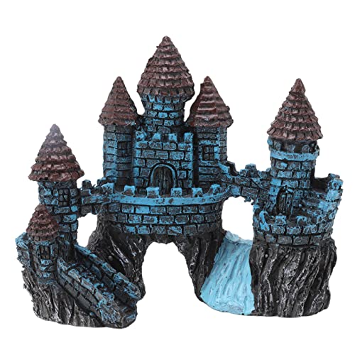 Castle Decoration for Fish Tanks, Eco-Friendly Hideout, Realistic Resin Ornament Idea