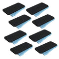 HQRP 8-Pack Coarse and Fine Pre-Filter Pads Compatible with Sunterra 320106 337106 Pump Pre-Filter Box, Blue and Black Filters Replacement - size: 8-Pack