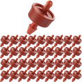 200Pcs 2GPH Pressure Compensating Irrigation Spot Drippers,Constant Flow Barb Outlet Watering Dripper Emitters Heads Parts for 1/4 Inch Watering Tubing Line for Garden Pots Plant Irrigation Systems - color: 2 GPH 200PCS