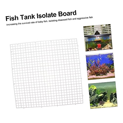 BESPORTBLE 1set Aquarium Isolation Panel Grid Tray Clips Cable Ties for Fish Tank Breeding Easy to Install Divider for Aquatic Environments