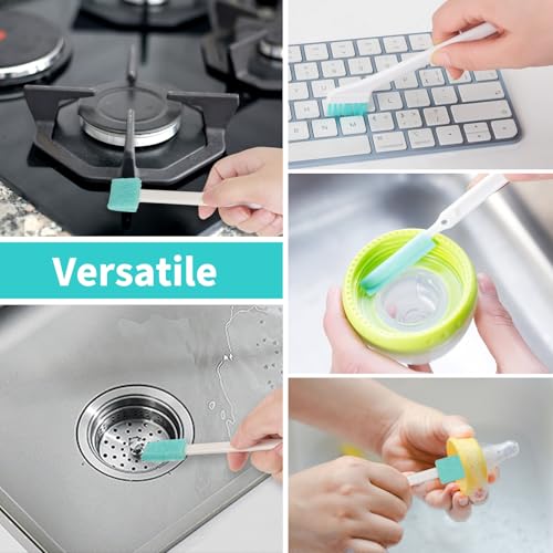 Ice Machine Cleaner Brush Kits, 10 PCS Ice Maker Cleaning Tools - 2PCS Long Drain Pipe Brushes and 8 PCS Crevice Cleaning Brushes