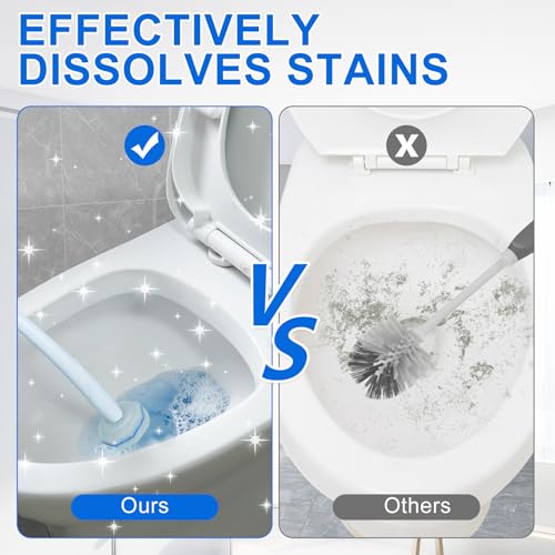 30 Count Toilet Bowl Wand Refills for Clorox, Disposable Toilet Bowl Wand Refill Compatible with Clorox Toilet Bowl Wand Clean System, Upgrade Fiber Bowl Cleaner Brush for Closestool Cleaning.