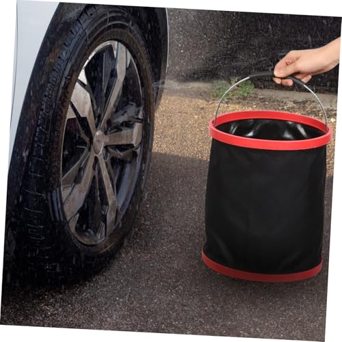 Unomor Foldable Car Wash Bucket Heavy-Duty Cleaning Container Handle for Outdoor Activities Fishing Camping and Vehicle Washing