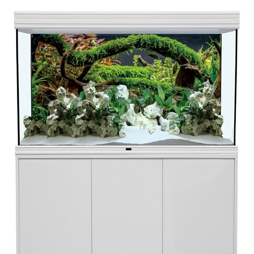 AWERT 48x24 inches Aquarium Background Branches Terrarium Background Aquatic Plant River Bed & Lake Fish Tank Background Vinyl Background