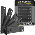 Flipper MAX Magnetic Aquarium Fish Tank Cleaner ABS Replacement Blades - Straight Edge 5-Pack - Acrylic Tanks - size: 5 Pack, style: Max