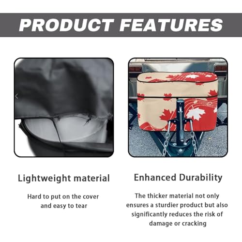 Canadian Flag Music Double 20lb RV Propane Tank Cover Travel Trailer Polyester Waterproof Cover with Zipper RV Parts RV Accessories - color: Canadian Flag Music, size: S(20LB)