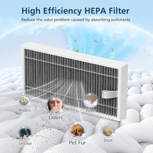 T80 OMNI Replacement Parts for ECOVACS DEEBOT T80 Omni/for Yeedi M14 Plus Robot Vacuum and Mop, includes Main Brushes, Roller Mops, Hepa Filters, Dust Bags, and Side Brushes - style: T80 Omni
