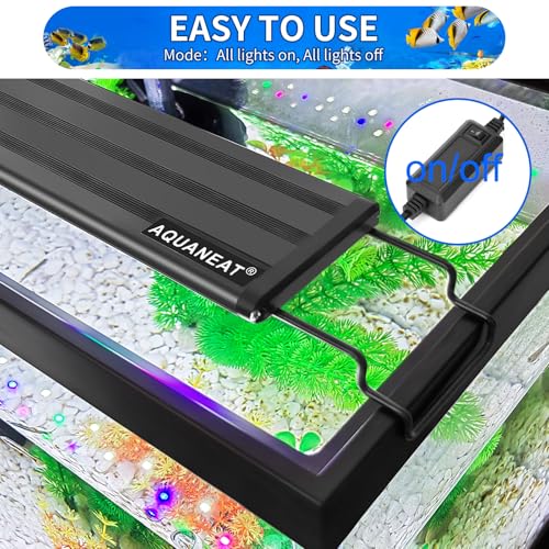 AQUANEAT LED Aquarium Light Full Spectrum for 36 Inch to 44 Inch Fish Tank Light Fresh Water - size: 36"-44"