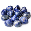 DUQGUHO Blue Sodalite Natural Healing Crystals Stones Set Polished Tumbled Irregular Pebble Stones Rocks 0.45 lbs - color: 08 Blue Sodalite