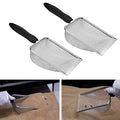 2pcs Cat Litter Scoop, Portable Reptile Sand Scooper, Stainless Steel Fine Mesh Scoop Shove-l for Litte-r Box, Sand Bedding, Easy to Clean and Durable(Color:Silver)