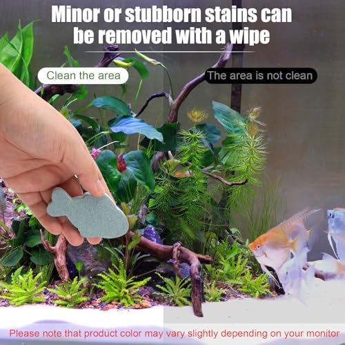 5pcs Double Sided Fish Tank Cleaning Brush, Fish Shape Aquarium Sponge Scrubber EVA Foam Pad Aquarium Cleaning Tool for Glass Kitchen Home