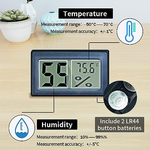 Reptile Terrariums, with Temperature Hygrometer, 15.7"x9.9"x7.1"Acrylic Reptile Breeding Box Terrarium Cage Tank for Small Reptile Insect Home Office - size: Terrestrial L (No Tray)