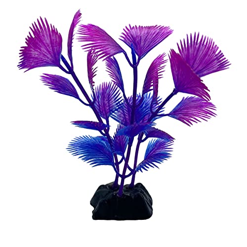 10PCS Plastic Artificial Aquarium Plants, Fake Realistic Plants for Aquarium Fish Tank Vivid - color: 10pcs Multicolor