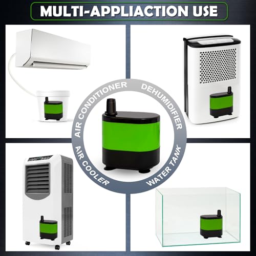 Automaitc Condensate Pump Small Sump Pump For Air Conditioner Dehumidifier Swamp Cooler Pump Evaporative Air Cooler Green-2 - size: Medium (5.1FT 280GPH)