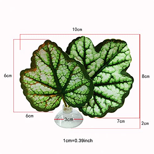 Betta Fish Leaf Pad Hammock Simulating Habitat Resting Fish Rest Bed Decor Betta Fish Leaf Pad with Suction Cup