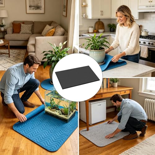 Aquarium Leveling Mat,Non-Slip Shock-Absorbing Waterproof | Foam Under Fish Tank Pad,for Turtle Betta Reef Vase Flower Pot Appliances Furniture Saltwater - color: 120×50cm