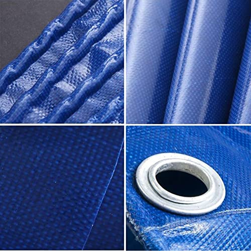 zktoermn Foldable Fish Pond Liner, Thickened Canvas Cistern with Grommets Temporary Holding Tank for Garden Farmed Easy to Set Up (Color : Blue, Size : 5x2m) - size: 5x2m