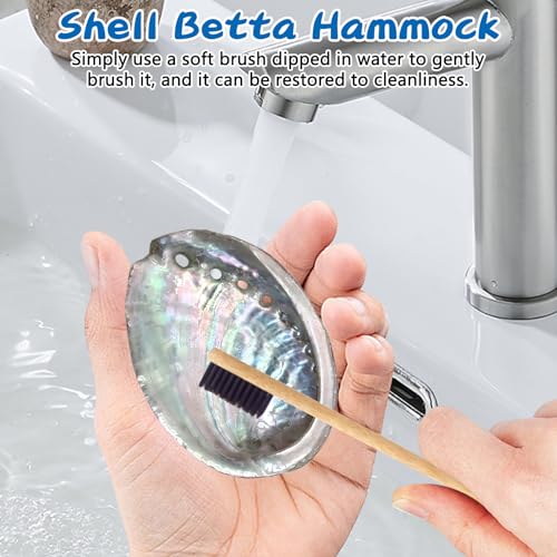 VCEPJH Betta Resting Spot 4 Pcs Betta Hammock with Suction Cups Shell Bed Toys for Aquarium Small Fish Natural Spawning Grounds Breeding Fish Tank Accessories Decorations - color: Colorful