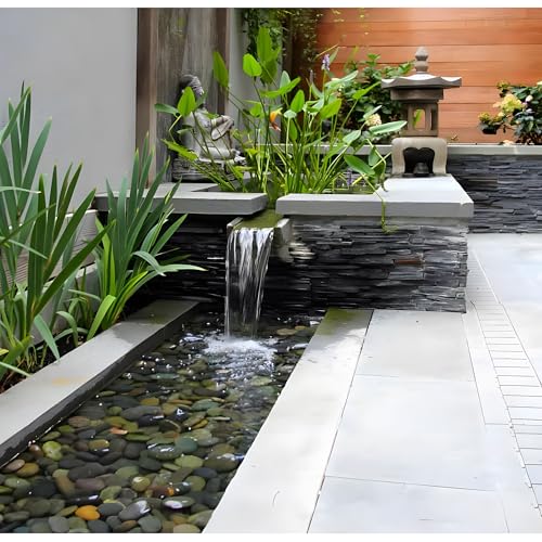 Quibbay 45 LB Mexican Beach Pebbles - 1-2 Inch Decorative River Rocks for Landscaping, Garden Paving, Plant Rocks, Crafting, Walkways, Backyard, Grey Natural Unpolished Bulk Stones - size: 45 Pounds, 1-2 Inch
