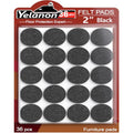 Yelanon Felt Furniture Pads for Hardwood Floors -36 Pcs 2" Premium Floor Protectors for Furniture, Felt Pads for Chair Legs, Black - size: 36 pcs 2" Round Black