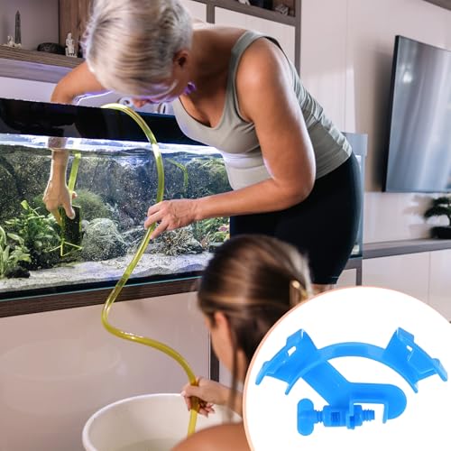 M METERXITY 4-Pack Aquarium Water Pipe Clamp, ABS Plastic Adjustable Aquarium Tube Holder Fish Tank Hose Holder Fixed Clamp Fixing Clip for 12-16mm Hoses Aquarium Equipment Accessories