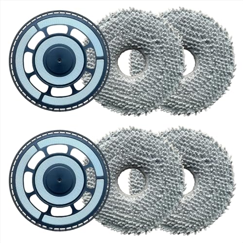 （6 Pcs） Mop pad Bracket kit Compatible with Roborock Qrevo MaxV, Qrevo S, Qrevo Pro,Qrevo Plus, Qrevo Master，Qrevo Slim，Qrevo Curv，Qrevo Edge，QV 35A，QV 35S，Qrevo S5V Robot,mop Holders（Black