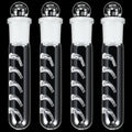 Qualirey 4 Pack Planaria Catch Trap for Aquarium Snail Leech Clear Glass Planaria Trap for Dwarf Shrimp Red Cherry Shrimp Tank(5 Holes) - style: 5 Holes