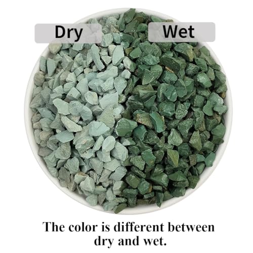YISZM Succulents and Cactus Green Zeolite Rocks, Decorative Stones Pebbles for Indoor Plants, Bonsai, Fairy Gardening, Terrarium, 2lb - color: Green Zeolite Rocks, size: 2 Pounds