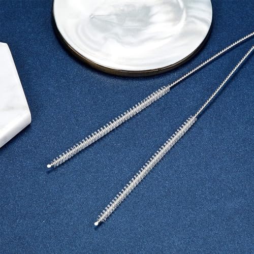 4 Pieces Feeding Tube Brushes, Long Pipe Cleaners Straw Cleaning Brushes, 32 Inches Long with Soft Nylon Bristles Head, Suitable for Cleaning Feeding Tubes - size: 1/6 Inch Diameter