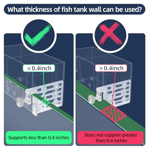 Premium Multi-Layer Aquarium Filter for 5 to 30 Gallon Fish Tanks: Oxygenating Water Wheel, Low-Noise Operation, Dual-Sided Suspension, Transparent