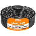 CheeMuii 100 FT 1/4 DOT Air Line 1/4" PA12 Nylon Pneumatic Tubing 30.5 Meter 1/4 Inch OD Pneumatic Air Tubing Pipe Hose Line for Semi Truck Trailer or Industrial Air System
