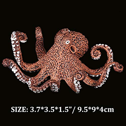Oncpcare 2 Pack Dutch Kraken Aquarium Decor, The Mysterious Legend Octopus Figure Aquarium Ornament Fish Tank Landscape Artificial Sea Life Replica Decoration Accessories - color: Octopus 2p