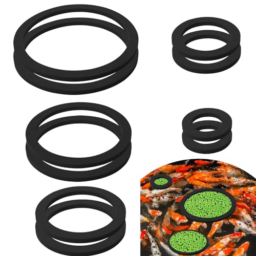 Aquarium Floating Plant Corral 5/10Pcs Floating Plant Holder Fish Feeding Rings for Fishtanks 80-200mm Pet Supplies - size: Green-A
