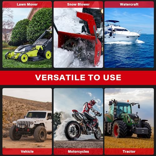 anngrowy Fuel Transfer Pump Battery Powered with Auto-Stop, Gas Can Pump Transfer with 4 Adaptors, 3.2 GPM, 51" Hose, Portable liquid Transfer Pump for Oil, Gasoline, Diesel, Kerosene, Gifts for Him - style: Auto Stop