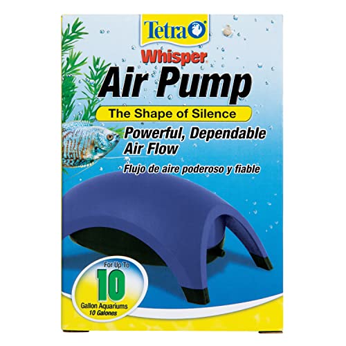 Tetra Whisper Air Pump Up To 10 Gallons, For Aquariums, Powerful Airflow, Non-UL Listed - size: up to 10-gallons