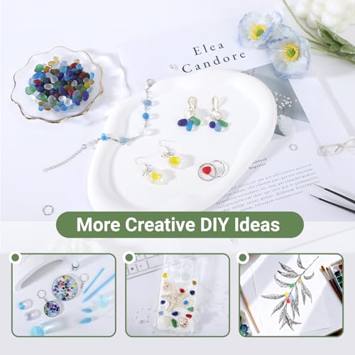 SUREAM Fish Gravel for Aquarium Decorations, Decorative Glass Stones for Vases, Substrate for Planted Aquarium, Glass Pebbles for Vases, Potted Plants, Fairy Garden(Colorful) - color: Colorful