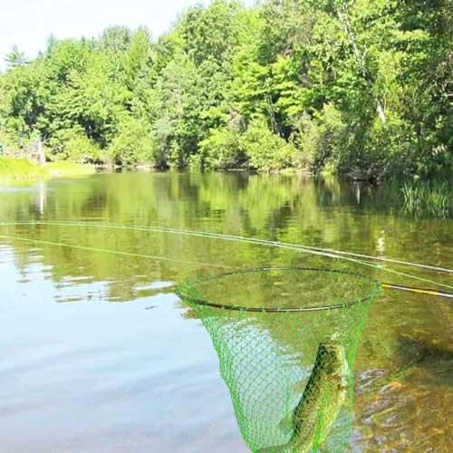 Fishing Net Nylon Replacement Fish Net Foldable Trout Net Without Handle for Freshwater Saltwater