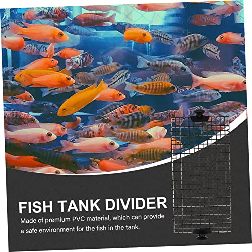 ibasenice 1set Fish Tank Divider High-Transparency Aquarium Separation Tool Suction Cups Fish Breeding Isolation Board for Water Permeability and Easy Installation