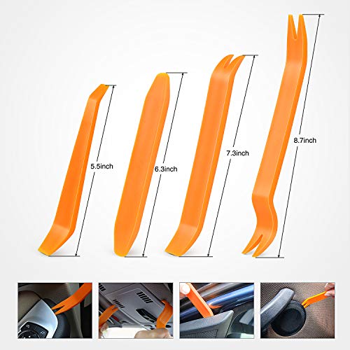 Nilight - CL-86 635Pcs Car Push Retainer Clips-16 Most Popular Sizes Nylon Bumper Fender Rivets Kit with 10 Cable Ties and Fasteners Remover for Toyota GM Ford Honda Acura Chrysler - color: 635Pcs Clips + Remover