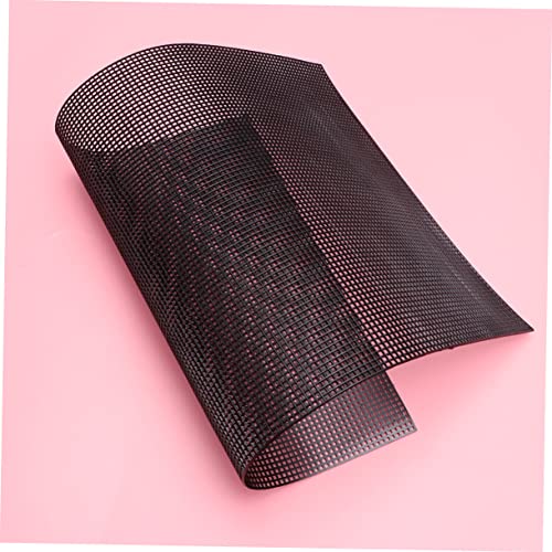Veemoon 5pcs Plastic Mesh Grid for Fish Tanks Flexible and Cuttable Black Mesh for Crafting Aquarium Dividers and Breeding