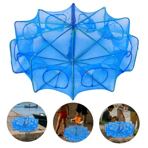 Abaodam Portable Thickened Square Fishing Net Cage for Shrimp Fish and Eels Foldable Design for Easy Storage Mesh for Freshwater and Use