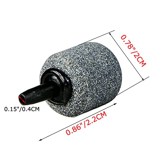 Air Stone Cylinder Bubble Diffuser Airstones for Aquarium 0.8/0.9inch Diffuser Release Tool for Nano Air Pumps Small Buckets and Fish Tanks