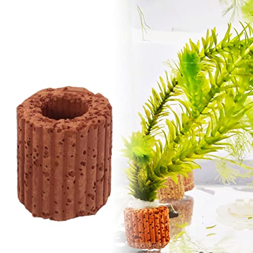 10pcs Water Plants Cultivation Fixed Ring Base 25mm Aquatic Water Plant Fixed Ring for Aquarium Landscape Ceramic Plant Pot