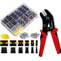 800Pcs 50 Sets Waterproof Automotive Electrical Wire Connectors Plug Kit 1/2/3/4/5/6 Pin Waterproof Connectors with Ratchet Crimping Tool - color: 800pcs With Crimper