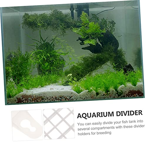 1set Fish Tank Divider Grid Panel Aquarium Isolation Board for Fish Includes Cable Ties Clips Easy to Install