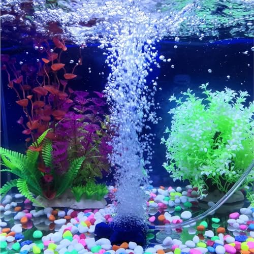 2 PCS Turtle Aquarium Bubble Air Stone Professional Aquarium Aerator Fish Tank Aerator Turtle Air Stone Turtle Aquarium Accessories for Aquariums, Fish Tanks, Hydroponics(Blue)