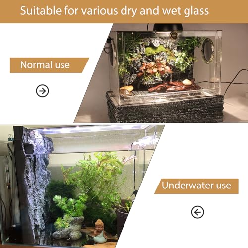 4pcs Rock Terrarium Background,3D Reptile Tank Background Board,Amphibian Stereo Backdrop Wall,Lizard Snake Gecko Spider Chameleon Turtle Fish pet silo Background Decorative Panel - color: Paleyellow-11.8"*8.8"（4pcs）