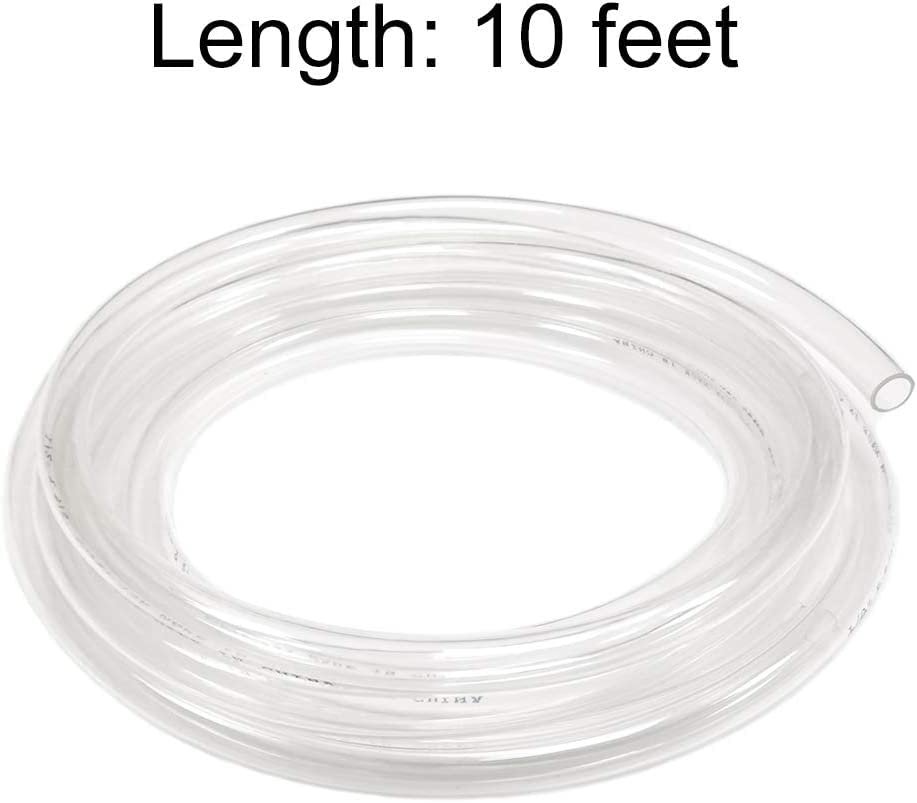 Eastrans 10ft x 1.25" ID Clear Vinyl Tubing, Flexible Hybrid PVC Tubing Hose, Lightweight Plastic Tube UV Chemical Resistant Vinyl Hose, BPA Free and Non Toxic - size: ID 1.25 INCH, style: 10 Feet