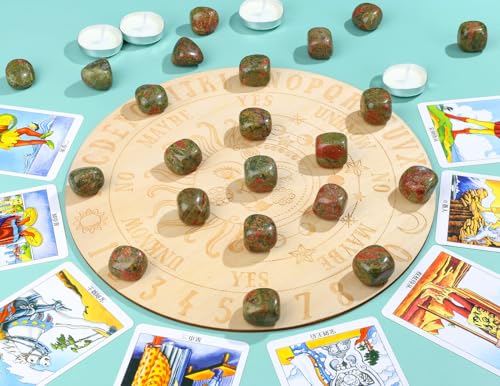 DUQGUHO Unakite Healing Crystals Stones Set Natural Crystals Bulk Irregular Tumbled Polished Crystal Stones 0.45 lbs - color: Unakite